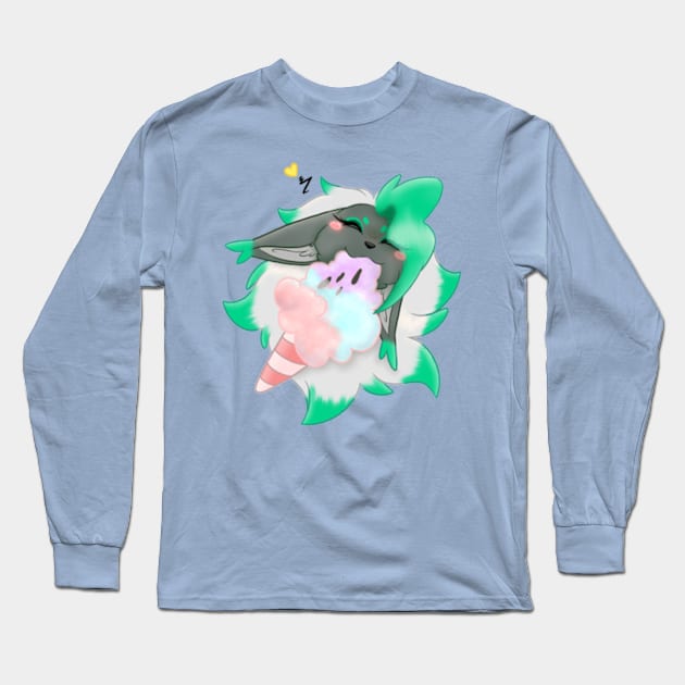 Cotton Candy Long Sleeve T-Shirt by PeachyDoeStudios
